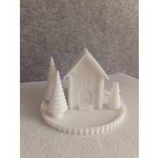 Bayan Rottenmeier Kış Evi 5 Li Set Led Mumluk - Led Tealight Dekoratif Obje - Biblo - Dekor (Led Mumluk dahil )