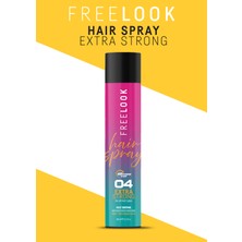 Freelook Extra Strong Saç Spreyi - 48 Saat Tutuş, Hızlı Kuruyan, Frizz Karşıtı, Provitamin B5, B3 Vitamini & Hyaluronik Asit Içerikli
