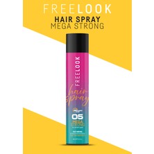 Freelook Mega Strong Saç Spreyi - 48 Saat Tutuş, Hızlı Kuruyan, Frizz Karşıtı, Provitamin B5, B3 Vitamini & Hyaluronik Asit Içerikli