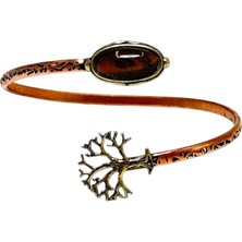 Otantik Takı Hayat Ağacı Kaplan Gözü Otantik Bakır Bileklik