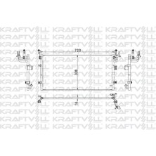 KRAFTVOLL-08060206 - Klıma Radyatoru (Kondanser) Sonata 10-> Kıa Optıme 12-> (715×382×12)