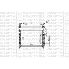 KRAFTVOLL-08040073 - Motor Su Radyatoru A.t Captıva Antara (675*488*32) Brazıng (At)