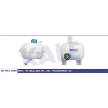 KALE-343930 - Radyatör Yedek Su Deposu Kapaklı Palıo Albea Doblo 1.3 Mtj 1.9 Jtd