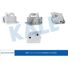 KALE-344480 - Yağ Soğutucu Bmw 1 (E81,E82,E87,E88) 06=> 3 (E46,E90,E91,E92,E93) 05=> 5 (E60,E61) 07=> X1 (E84) 10<15 X3 (E83) 05<11 Z4 (E85) 05<09 (At/mt) (Montaj Aparatlı)