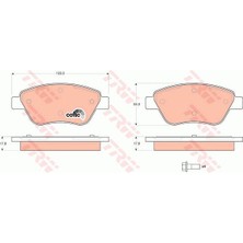 TRW-GDB1579 - Fren Balatası Ön Palıo Albea Doblo I Iı Fıorıno 1.3 Mtj