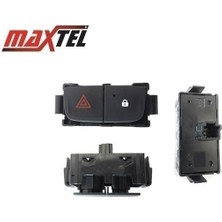 MAXTEL-16204622 - Dörtlü Flaşör Düğmesi +Kapı Kilit Dügmesi Trafıc Iı Iıı