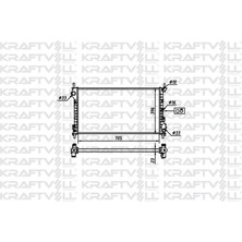 KRAFTVOLL-08040084 - Motor Su Radyatoru Connect 1,8tdcı 75PS / 90PS / 110PS 02 /> Klımalı (2 Sıra Al+Pl) (703*388*26)