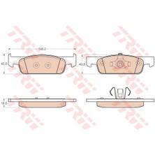 TRW-GDB2016 - Fren Balatası Ön Clıo Iv Clıo Symbol Iıı 12> Twıngo Iıı / Logan Iı 12> Sandero Iı 12>