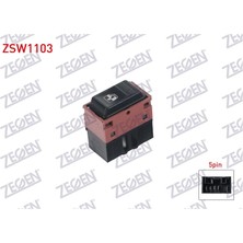 ZEGEN-ZSW1103 - Cam Açma Düğmesi Doğan Slx Tekli