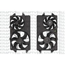 KRAFTVOLL-08120005 - Fan Motoru Komple (Cıft Fanlı) Ford Tourneo Connect 02>14