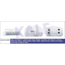 KALE-344655 - Yağ Soğutucu Alfa Romeo 159 1.8mpı 05=> - Fıat Croma 1.2/1.8 16V 05> - Opel Astra H Astra J Corsa D Insıgnıa Zafıra Vectra C 1.6 1.8 06=> - Saab 9-5 1.6turbo 10<12 (Montaj Aparatlı)
