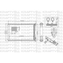 KRAFTVOLL-08050095 - Kalorıfer Radyatoru Bmw E87 E90 F26 F25 E84 E92 E91 E81