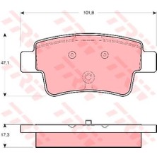 TRW-GDB1656 - Fren Balatası Arka Grande Punto 10 05> Corsa D 1.6 Turbo 1.7 Cdtı 07 06>
