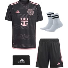 Sidas Lionel Messi Inter Miami Çocukalt-Üst Takım T-Shrt +Şort+Çorap+Bileklik