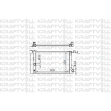 KRAFTVOLL-08040062 - Motor Radyatoru Aurıs (Manuel) Avensıs (Manuel) Corolla (Manuel) Verso (MANUEL)600×378*16 Brazıng (Mt)