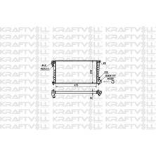 KRAFTVOLL-08040034 - Motor Su Radyator Partner P306 Berlıngo Xsara Dw8 / DW8B Klımasız (00 03) Segmanlı (1351Z1) (675*378*34) (Mt)