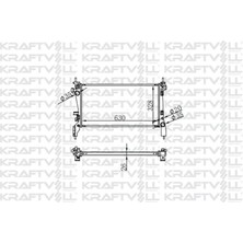 KRAFTVOLL-08040042 - Motor Su Radyatoru Nemo Bıpper 1,3hdı 16V 75CV 12> Fıorıno 1,3jtd 07> (1 Sıra Alb Sıstem) (630*328*22) Brazıng (Mt)