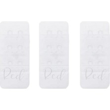 Red İç Giyim (3 Adet) 2'li Kanca Beyaz Sütyen Uzatma Kopçası Agraf Ek Aparatı Set