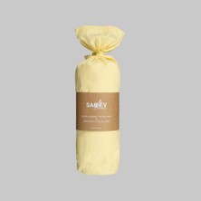 Sarev   Pamuk Çift Kişilik 180200  cm  2 Adet Yastık Kılıflı Fitted Çarşaf Seti Sarı