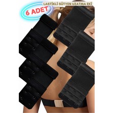 Red İç Giyim 6 Adet Lastikli Sütyen Uzatma Eki (Agraf) (3 Adet 2x3 Lastikli, 3 Adet 3x3 Lastikli)