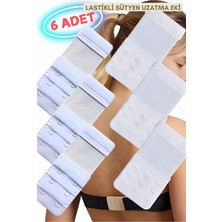 Red İç Giyim 6 Adet Lastikli Sütyen Uzatma Eki (Agraf) (3 Adet 2x3 Lastikli, 3 Adet 3x3 Lastikli)