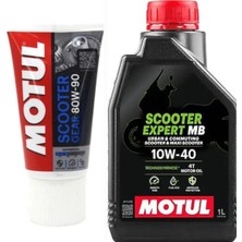 Motul Scooter Expert 10W-40 MB 4t+Motul Scooter Gear 80W-90