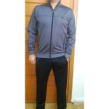 Crosstime Erkek Antrasit Dalgıç Kumaş Eşofman Takımı 1047-03