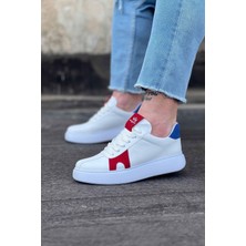 Wagoon WG040 Beyaz Kırmızı Erkek Casual Ayakkabı