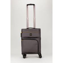 Fossil Unisex Antrasit Hafif Ultra Light Lüx Kumaş Kabin Boy Valiz