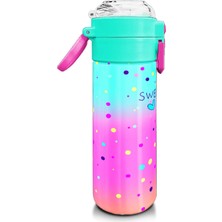 Coral High Kidsrenkli Dondurmalı Kedi Desenli Pipetli ve Direkt Içim Çelik Termos 500 ml 31812