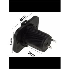 12-24 Volt Çakmak Giriş Soket Tekne Oto Kamyonet Soketi Marine Tip Soket
