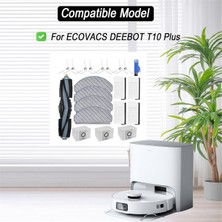 Enchanted T10 Plus Robot Süpürge Ana Yan Fırça Hepa Filtreler Paspas Bezi Toz Torbaları Yedek Parçaları (Yurt Dışından)