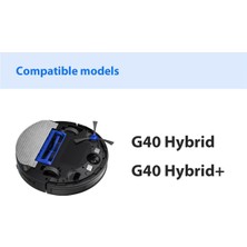Enchanted G40 Hybrid / Hybrid+ Robot Süpürge Için Aksesuar Seti Pats Ana Yan Fırça Paspas Bezi Hepa Filtre Toz Torbaları (Yurt Dışından)