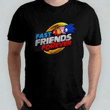 Pixxa Sonic The Hedgehog Kirpi Unisex %100 Pamuklu Bisiklet Yaka T-Shirt Model 6