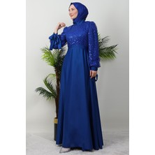 Giza Store Pul Payet Detay Saten Abiye Saks