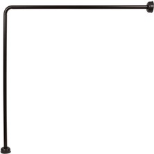 Banio Home - Köşeli (L) ve (U) Banyo Perde Askısı - Duş Borusu (80*80*80 Cm)