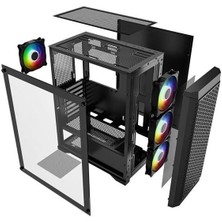 Powerboost 600W 80+ PB-PS5847B Gaming Mid-Tower Pc Kasası