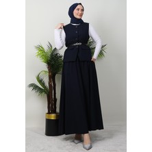 Giza Store Yelekli Etekli Takım Lacivert