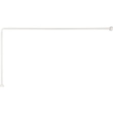 Banio Home - Köşeli (L) ve (U) Banyo Perde Askısı - Duş Borusu (80*80*80 Cm)