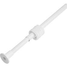 Banio Home Beyaz 3 Mt Ayarlanabilir Banyo Duş Perde Borusu 135 cm -260 cm Kolay Montaj Özelliği