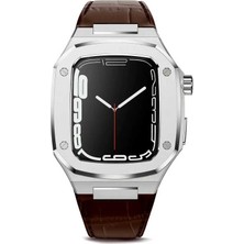 ​​​watch 44MM Uyumlu Krd-67 Kordon Zore - KAHVERENGI-GÜMÜŞ-8680436601709-TCHS74979