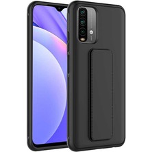 ZORE Xiaomi Poco M5S Kılıf Zore Qstand KAPAK-SIYAH-8680436473207-TCHS80111