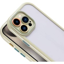 ZORE Apple iPhone 15 Pro Max Kılıf Kamera Korumalı Renkli Kenar ve Çerçeve Tasarımlı Zore Vitamin Kapak-Y