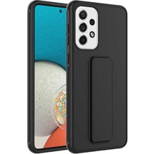 ZORE Galaxy A13 4g Kılıf Zore Qstand KAPAK-SIYAH-8680436466452-TCHS72774