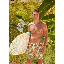 Erkek Tropic Oranj Şort Mayo C7T4N0O01