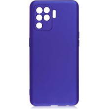 ZORE Oppo Reno 5 Lite Kılıf Zore Premier Silikon Kapak-Saks MAVI-8682314111997-TCHS53850