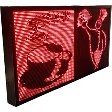 Ledgrafık Kayan Yazı 64×128 Kırmızı LED Tabela Ledgrafik Wifi Kontrol