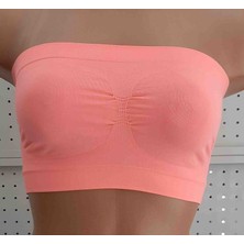 Elite Kadın Strapless Büstiyeri 2'li Paket Beden L-Xl Renk  Somon  - Su Yeşili