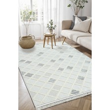 Colore Home Coco Bukle Kaymaz Toz Vermez Dokuma Krem Halı Yumuşak Bohem Yolluk