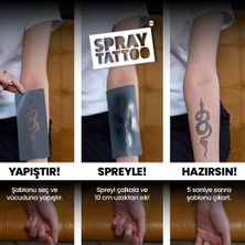 One Spray Tattoo Minimal Sonsuzluk Dövme Şablonu